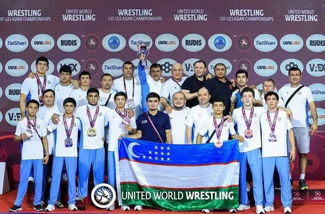 Uzbek Wrestlers Win Three Medals at Asian U17 Championships