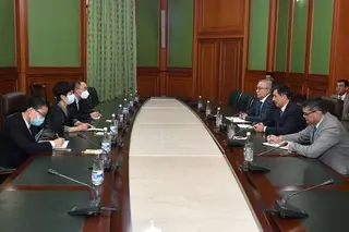 Vladimir Norov receives the Ambassador of China