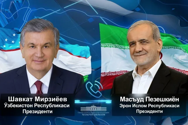 Лидеры Узбекистана и Ирана рассмотрели актуальные вопросы двусторонней повестки