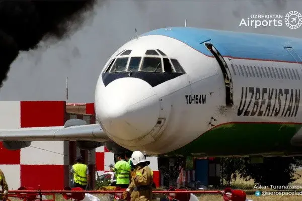Large-scale exercises were held at the Tashkent airport