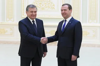 Ўзбекистон Президенти РФ Ҳукумати раисини қабул қилди