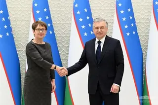 Shavkat Mirziyoyev meets with the President of the EBRD