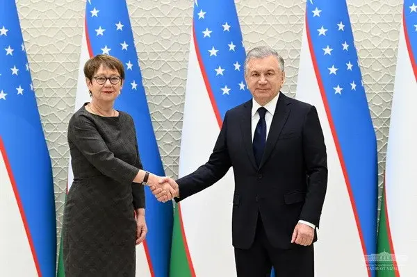 Shavkat Mirziyoyev meets with the President of the EBRD