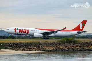 T‘way Air Seul va Toshkent o‘rtasida muntazam aviaqatnovlarni yo‘lga qo‘yadi