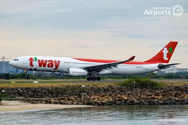 T'way Air Сеул ва Тошкент ўртасида мунтазам авиақатновларни йўлга қўяди