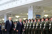Мирзиёева торжественно встретили в Минске