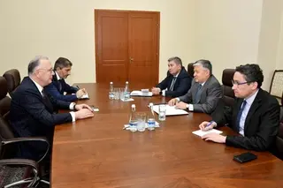 Bakhrom Aloev receives the Ambassador of Georgia
