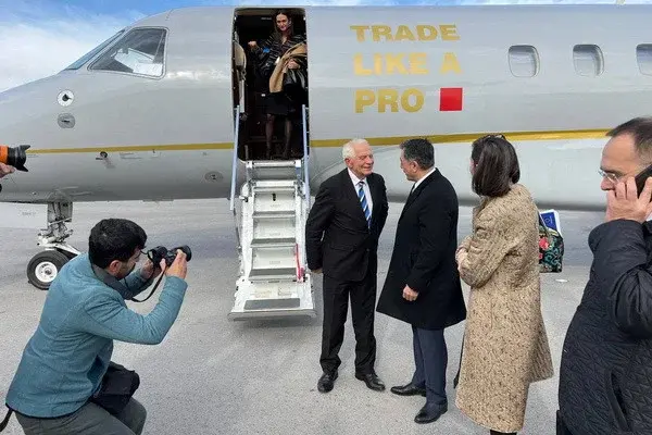 Josep Borrell arrives in Samarkand