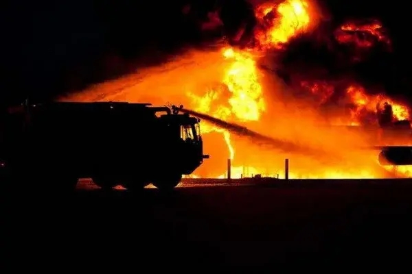 A warehouse with an area of 250 square meters caught fire in Chilanzar district