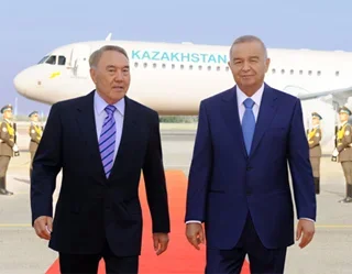 President of Kazakhstan arrives in Uzbekistan