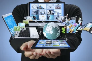 The share of ICT services in GDP increases