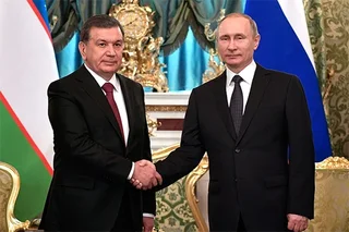Главы Узбекистана и России обсудили развития двусторонних отношений