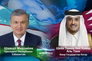 Эмир Катара поздравил Президента Узбекистана с убедительной победой на выборах