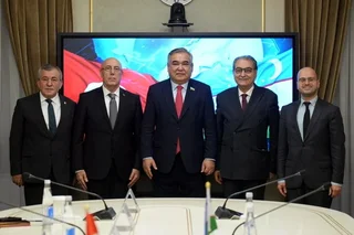 Председатель комитета Сената по международным вопросам встретился с лидером Союза инженеров и архитекторов тюркского мира