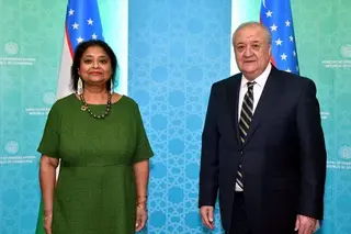 Abdulaziz Kamilov receives the newly appointed United Nations Resident Coordinator in Uzbekistan