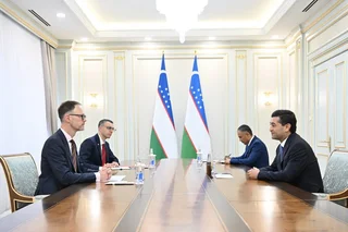 Bakhtiyor Saidov Meets with Swiss Ambassador Konstantin Obolensky
