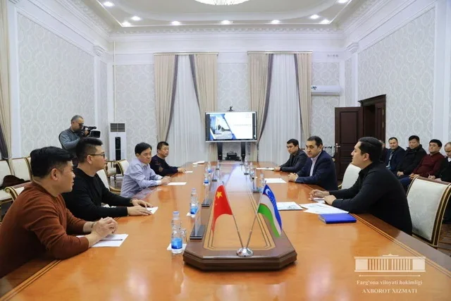 Farg‘ona viloyatida Xitoy delegatsiyasi bilan uchrashuv bo‘lib o‘tdi