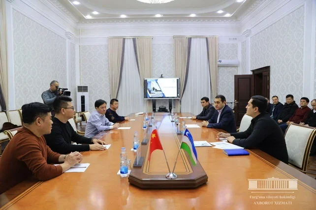 Farg‘ona viloyatida Xitoy delegatsiyasi bilan uchrashuv bo‘lib o‘tdi