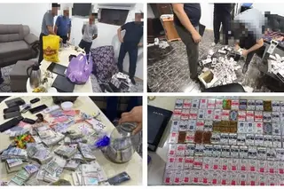 Gambling addicts arrested at petrol station