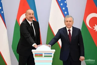 Presidents of Uzbekistan and Azerbaijan launch several joint projects