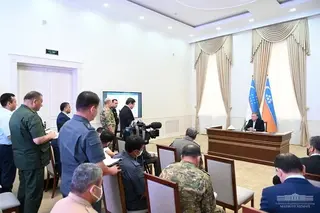 President Shavkat Mirziyoyev is in the city of Nukus