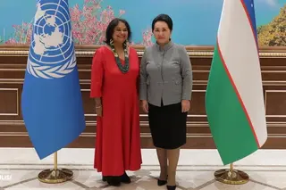 Tanzila Narbayeva holds a meeting with the UN Resident Coordinator