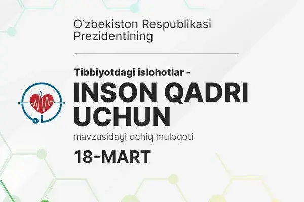 Shavkat Mirziyoyev to hold an open dialogue with healthcare representatives