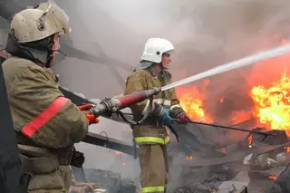 A fire broke out in the Kuva shopping mall