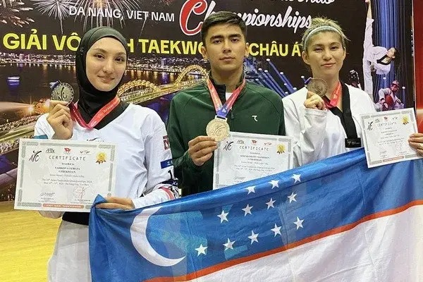 Чемпионат Азии по таэквондо WT: спортсмены Узбекистана завоевали 1 серебряную и 2 бронзовые награды