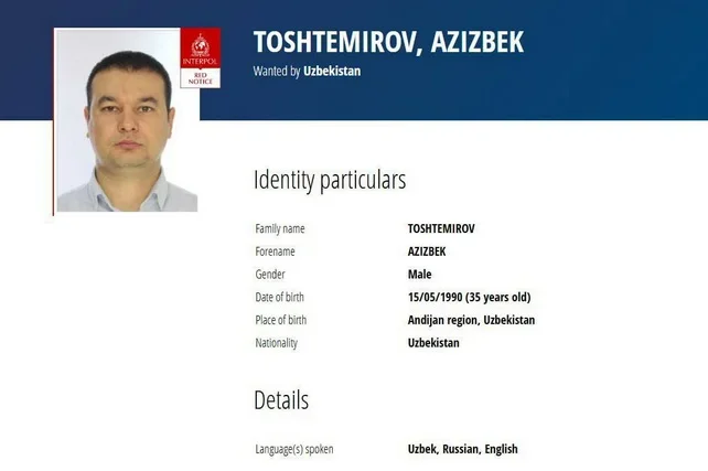 Uzbekistan puts former migration official on Interpol Red Notice