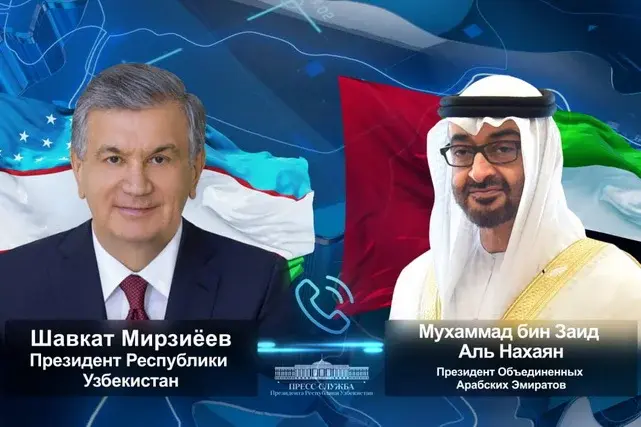Ўзбекистон Президенти БАА Президенти билан телефон орқали мулоқот қилди