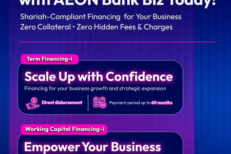 AEON Bank Biz Powers Up Business Growth with Term Financing-i and Working Capital Financing-i