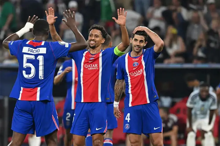 PSG Retain UEFA Super Cup After 2-1 Win Over Aston Villa