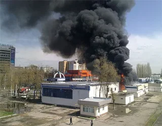 На ташкентской заправке произошел пожар