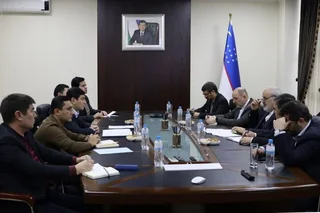 A meeting was held at the Ministry of Geology with a delegation led by the Minister of Industry, Mines and Trade of Iran