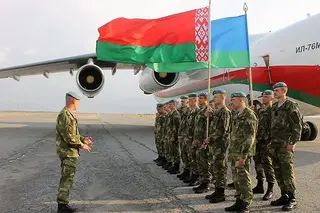 Белорусские военнослужащие прибыли в Узбекистан