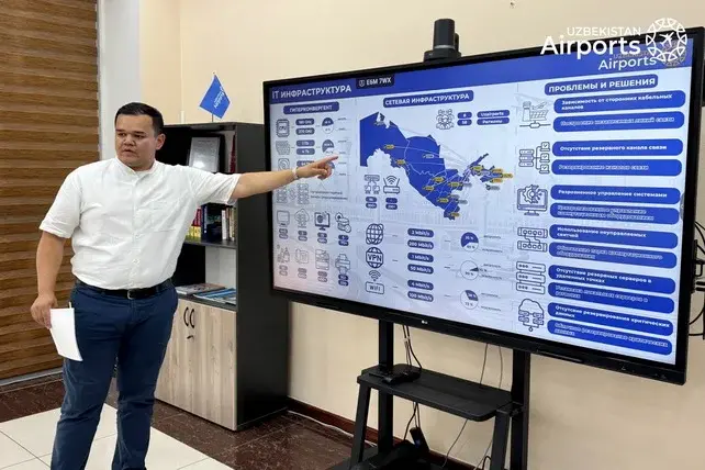Тошкентда авиация соҳасини рақамлаштириш истиқболлари муҳокама қилинди: Uzbekistan Airports ва ОТБ маслаҳатчисининг учрашуви
