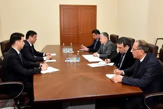 Bakhrom Aloev receives the Ambassador of the Kyrgyz Republic