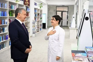 Президент Бухоро давлат тиббиёт институтида бўлди
