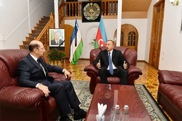 Ilham Aliyev visited Embassy of Uzbekistan