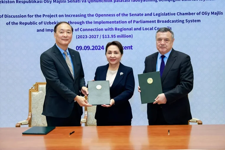 KOICA Signs Record of Discussion on ODA Project in Uzbekistan with the Senate and Legislative Chamber of Oliy Majlis