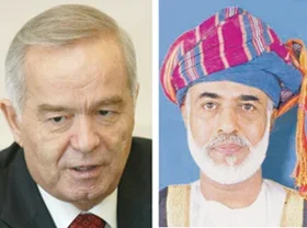 Uzbek President Islam Karimov meets Sultan of Oman Qaboos bin Said