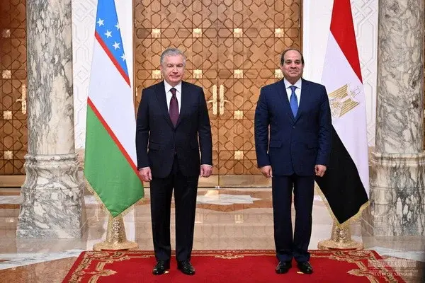 An official welcoming ceremony of the President of Uzbekistan takes place