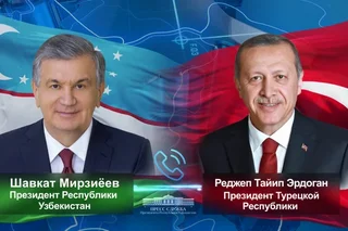 Президент Узбекистана провел телефонный разговор с Президентом Турции