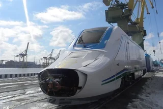 Испанский поезд TALGO-250 прибыл в Россию для отправки в Узбекистан