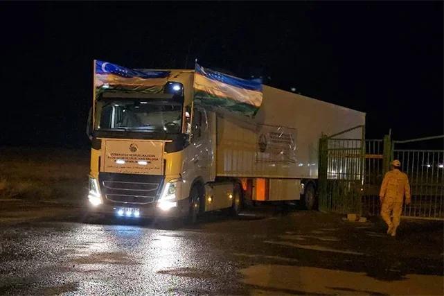 Uzbekistan sends second humanitarian aid shipment to Iran