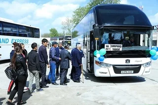 New bus station under construction in Samarkand
