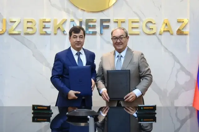 "O'zbekneftgaz" va "Burintex" yo'l xaritasini imzoladilar