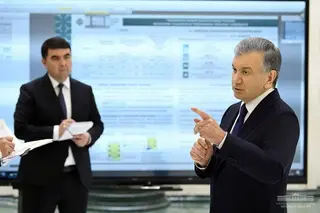 The master plan of New Namangan town presented to Uzbek leader