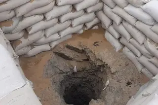 Group of citizens engaged in illegal gold mining was piled with stones